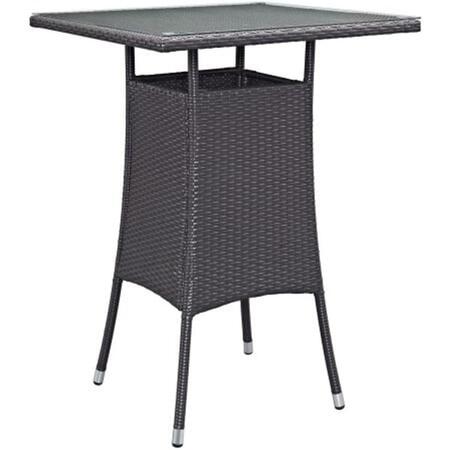 EAST END IMPORTS Convene Small Outdoor Patio Bar Table- Espresso EEI-1955-EXP